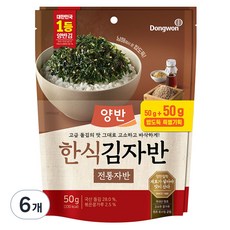 양반 한식 김자반 전통자반, 50g, 6개 6개, 50g
