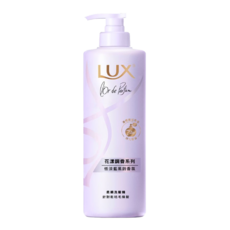 LUX 麗仕 花漾調香系列 柔順洗髮精 恬淡藍風鈴香氛, 含4D玻尿酸, 72小時持久香氛, 針對乾枯毛燥髮, 470g, 1瓶