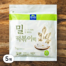 면사랑 밀떡볶이떡, 1kg, 5개