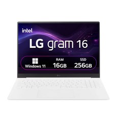LG전자 2025 그램 16 코어Ultra5, 스노우 화이트, 256GB, 16GB, WIN11 Home, 16Z90S-GA5VK