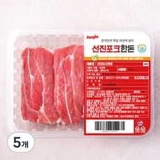 선진포크한돈 뒷사태 수육용 (냉장), 600g, 5개
