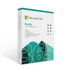 윈도우오피스 마이크로소프트 오피스 M365 Family FPP 패밀리 PKC 6GQ-01589