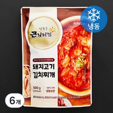 캐비아 김북순큰남비 돼지고기 김치찌개 (냉동), 6개, 500g