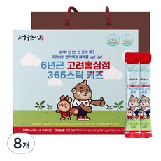 정원삼 6년근 고려홍삼정 365 스틱 키즈 30포 + 쇼핑백, 300ml, 8개