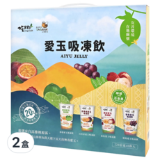 吃果籽 愛玉吸凍飲禮盒, 嚴選高雄桃源區天然栽種愛玉, 無防腐劑、發泡劑添加, 1.32kg, 2盒