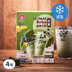 오스버블 인스턴트 보바팩 버블티 말차맛 4개입 (냉동), 260g, 4개