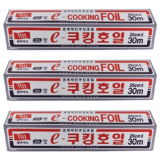 삼아삭스호일 e 쿠킹호일 25cm x 30m, 3개
