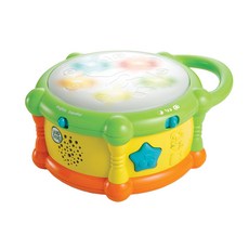 Leap Frog 繽紛彩色學習鼓, 內建三種音樂風格:古典/搖滾/騷莎, 雙語模式:英語/西班牙語, 綠色