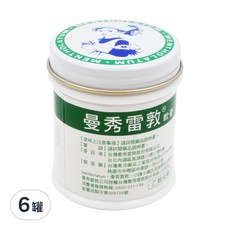 MENTHOLATUM 曼秀雷敦軟膏，75g，緩解蚊蟲叮咬，暫時緩解肌肉和關節疼痛, 6罐