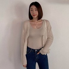 여름골지가디건