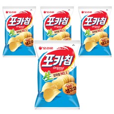 포카칩 오리지널, 66g, 4개