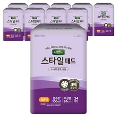 디펜드 여성용 스타일 참숯 패드형 성인기저귀, 24개입, 10개
