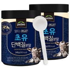 초유단백질-추천-팔레오 멀티 초유 단백질 분말, 240g, 2개