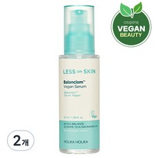 홀리카홀리카 레스온스킨 밸런시즘 비건 약산성 시카세럼, 50ml, 2개