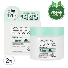 홀리카홀리카 레스온스킨 에센스 패드 120p, 120매, 2개