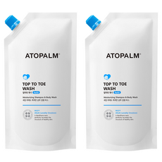 ATOPALM 愛多康 從頭到腳清洗補充裝型, 2個, 400ml