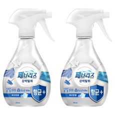 페브리즈 항균플러스 섬유탈취제 깨끗한향 본품, 370ml, 2개