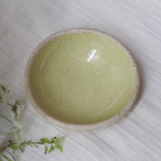 吾山窯 霧面描邊迷你醬料缽 陶瓷 約8xH2.5cm, 黃色, 1個
