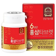 Korean Red Ginseng 六年根紅蔘錠, 1罐, 200顆