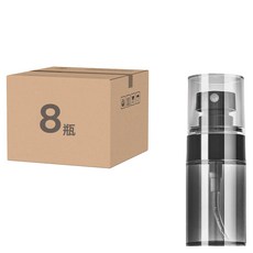 簡約極細噴霧瓶, PET材質, 多層螺旋瓶口, 超強密封不漏液, 8瓶