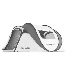 원터치 텐트-추천-그라비티캠프 원터치 캠핑 텐트, 화이트 실버 에디션, 패밀리