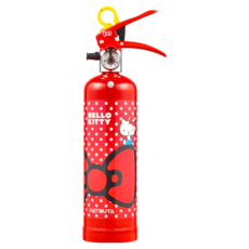 Hello Kitty家用強化液滅火器 俏皮紅 2.7kg/1L 家居安全必備, 1瓶