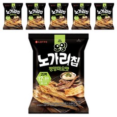 LOTTE 樂天 明太魚餅乾 青陽辣椒&美乃滋口味, 60g, 6包