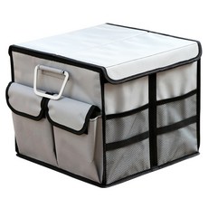 車用整理箱 基本款, 1680D精選牛津布, 防水耐髒易清潔, L/XL尺寸, XL, 太空灰