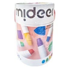 mideer 可洗式速乾絲綢蠟筆, 24色, 1桶