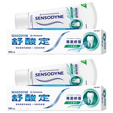 SENSODYNE 舒酸定 專業修復抗敏牙膏 沁涼薄荷, 100g, 2條