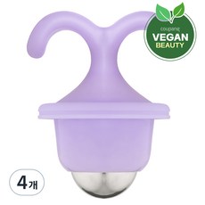 아이듀케어 롤링 위드잇 쿨링 마사지 페이스 롤러, 4개, 퍼플