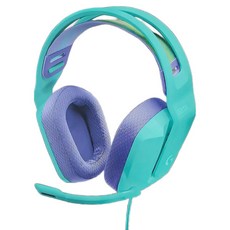 Logitech G 羅技G G335 耳機麥克風, 兼容PC、筆電與遊戲主機 翻轉靜音麥克風, A00141, 綠色