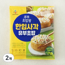 CJ씨푸드 한입사각유부초밥, 400g, 2개 400g, 2개