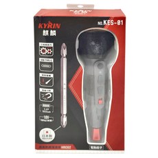 麒麟工具KYRIN 電動/手動兩用螺絲起子 KES-01, USB TYPE-C充電, 附起子頭/充電線/防墜繩, 1個