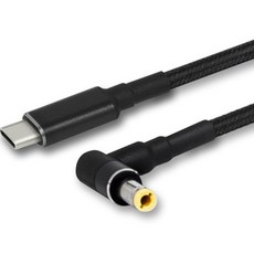 아콘 초고속 USB C타입-DC 충전 케이블 PD100D, 1.5m, BLACK, 1개