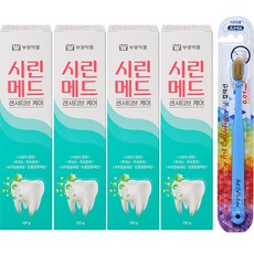 시린메드 센서티브케어 치약 100g x 4p + 칫솔 랜덤발송 세트, 1세트