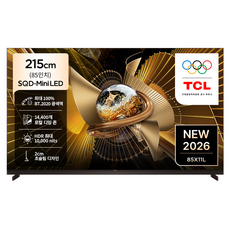 TCL 4K SQD Mini LED TV, 85X11L, 방문설치, 스탠드형, 215cm(85인치)