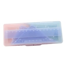 七個拉鍊柔和三角形量角器 4 件套, 紫色, 1組