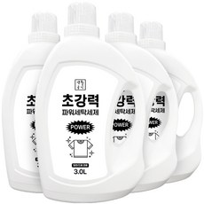 생활공식 초강력 파워 세탁세제, 3L, 4개