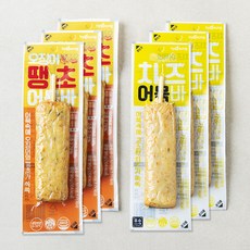 효성어묵 치즈어묵바 3p + 오징어땡초어묵바3p, 1세트