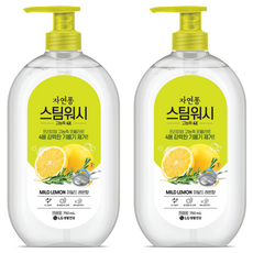 자연퐁 스팀워시 4X 주방세제 레몬향, 750ml, 2개 750ml, 2개