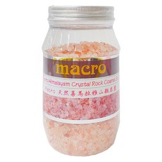 Macro 天然喜馬拉雅山粗岩鹽，450克, 450g, 1罐