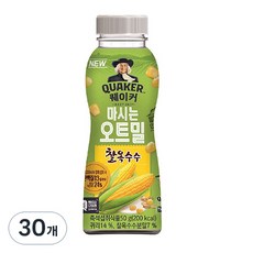 퀘이커 마시는 오트밀 찰옥수수, 50g, 30개