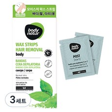 바디네이처 헤어리무버 왁스스트립 바디 마차티 팔/다리용 16p + 티슈 2p