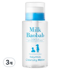 밀크바오밥 베이비 앤 키즈 워터 유아페이셜클렌져, 3개, 290ml