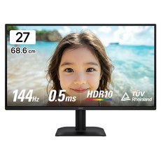 AOC FHD 144Hz IPS 원형편광 시력보호 아이케어 AI HDR 무결점 모니터, 27E40L, 68.6cm