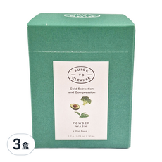 JUICE TO CLEANSE 微C酵素潔顏粉 30包, 1.2g, 3盒