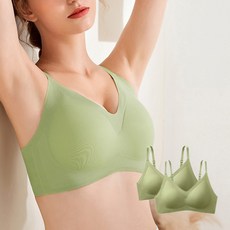 헨센 여성용 심리스 노와이어 브라 2p
