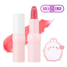 더페이스샵 몰랑이 뉴 볼드 쉬어 글로우 립스틱 4g + 몰랑이 마우스패드, 03 자두몰랑, 1세트