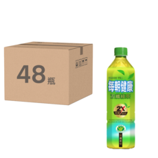 每朝健康 雙纖綠茶, 添加日本抹茶粉, 幫助改善胃腸功能, 不易形成體脂肪, 650ml, 48瓶